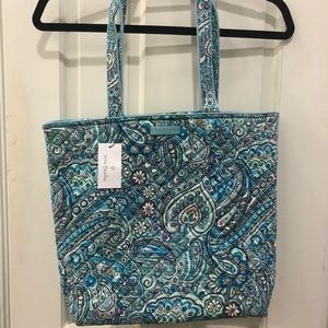 Vera Bradley tote. Flower pattered blue based.